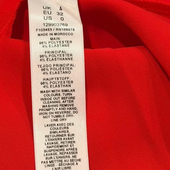 ASOS Bold Red Asymmetrical Dress - Picture 8 of 8